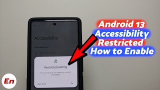 Download the video "Android 13 & 14 Accessibility Access Restricted Setting Enable or Bypass | Without Root & Computer"