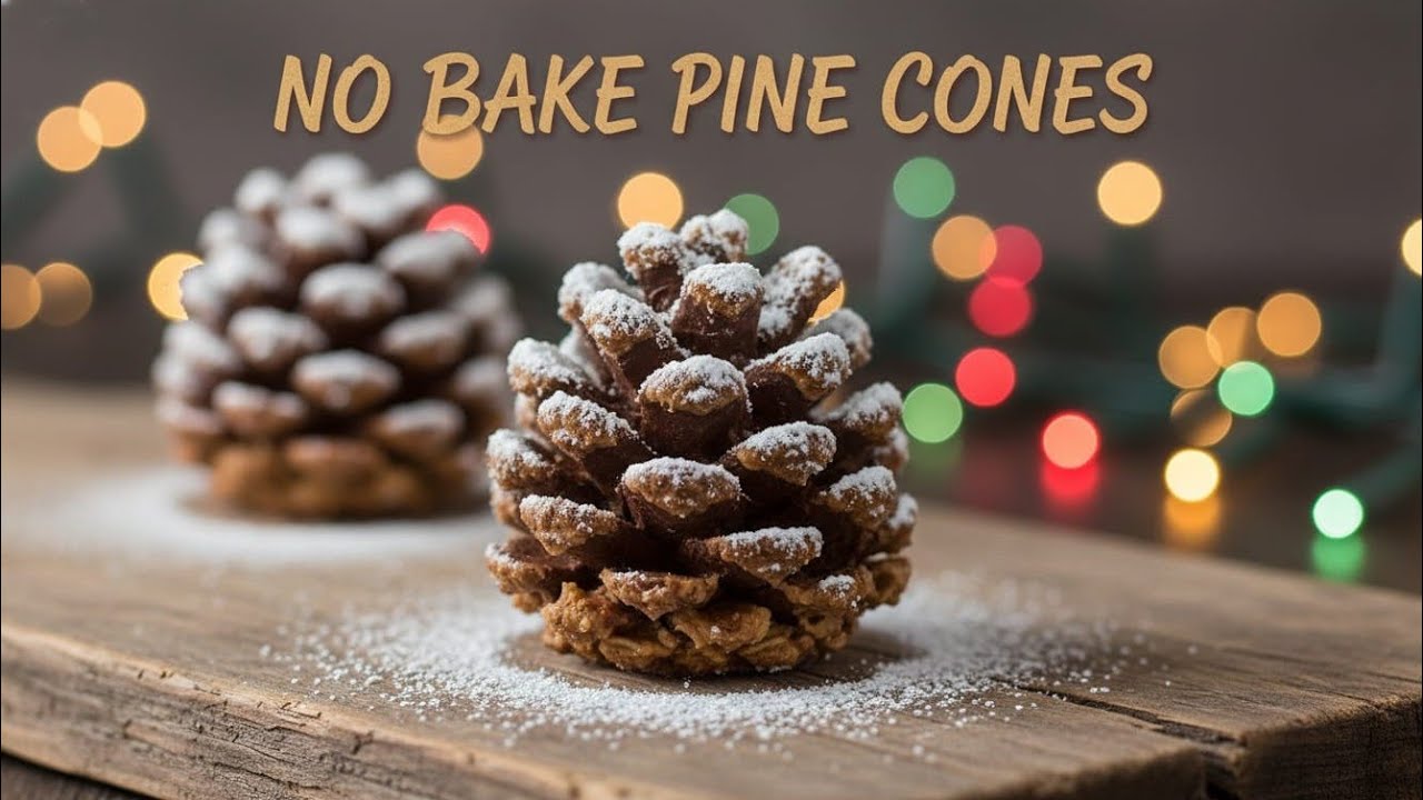 No-Bake Chocolate Pine Cone Cookies by Clean Therapy — recipe photo