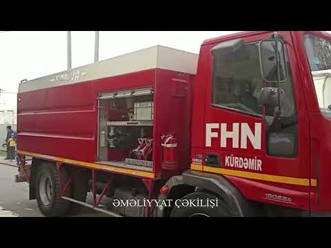 Kürdəmir rayonunun Aran qəsəbəsində yanğın baş verməsi barədə məlumat