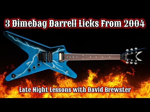 3 Dimebag Darrell Licks From 2004