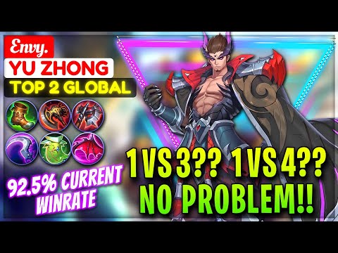 1 VS 3?? 1 VS 4?? No Problem!! Aggresive Roaming YZ [ Top 2 Global Yu Zhong ] Envy. - Mobile Legends