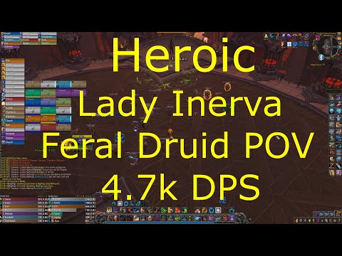 Shadowlands 9.0.2 - Feral Druid POV Guide - Heroic Lady Inerva 4.7k DPS - Raid LeaderPOV /w Discord.
