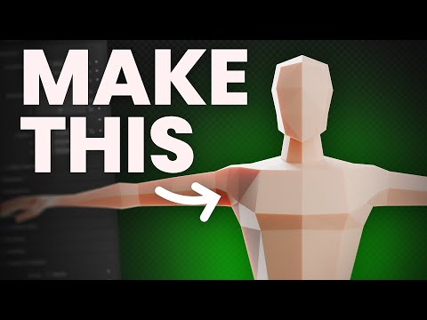 Make low poly Characters in blender!