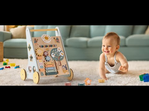 ROBUD Forest Vitality Wooden Baby Push Walker Video Preview