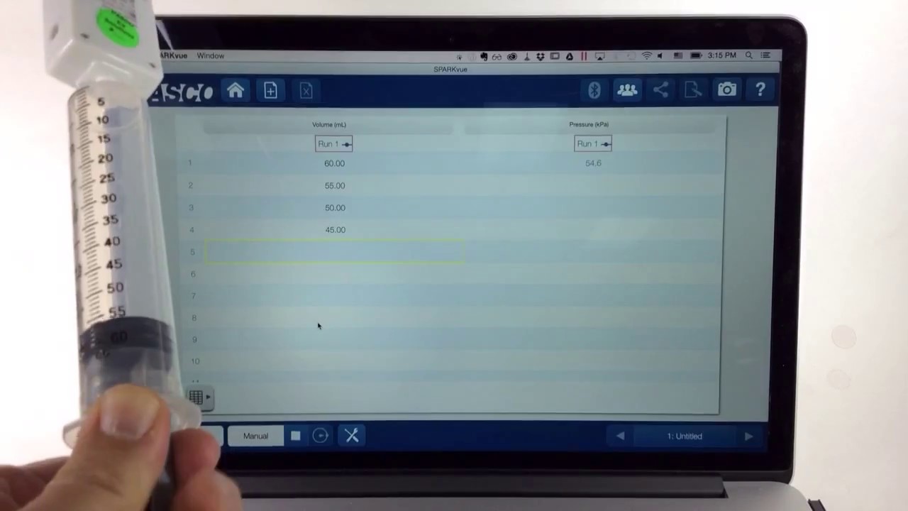 Configure Manual Sampling in a Table (SPARKvue)
