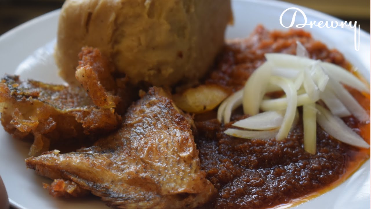 Spicy Fried Fish with African Sauce (cod and tilapia)