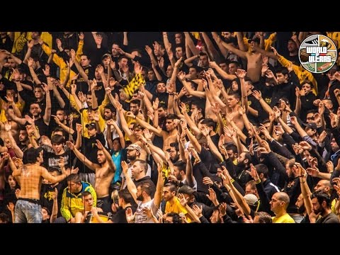 Amazing basketball support: Aris vs Banvit 15.12.2015 #worldofultras
