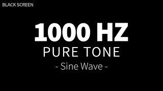 Download lagu 1000 Hz Pure Tone - Sine Wave | Audio Test Frequency Sound Therapy | 4 Hours BLACK SCREEN mp3