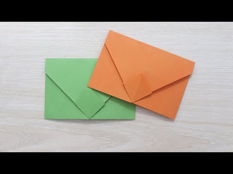 Easy Origami Envelope for Valentines Day - Paper Envelope Making Without Glue Tape and Scissors