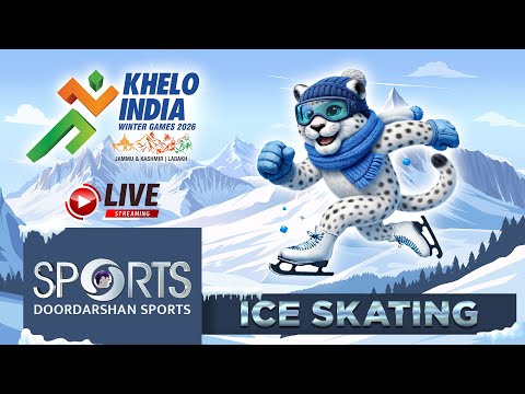 LIVE - Ice Skating - Khelo India Winter Games 2026 | NDS Stadium, Leh | DD Sports