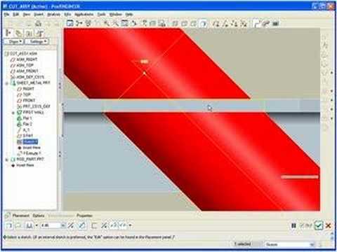 ProEngineer Sheetmetal Solid Cut in Wildfire 3.0