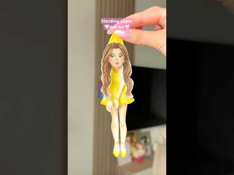 Mini me😍 handing paper doll tutorial💕