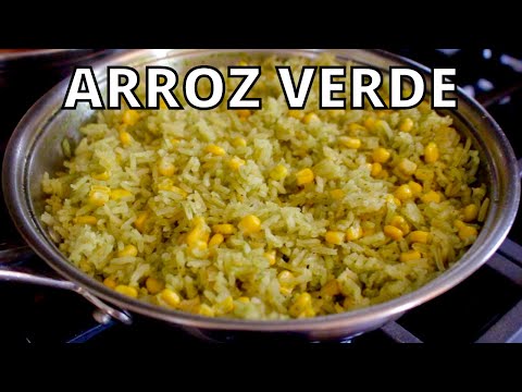 QUICK and EASY Arroz Verde | Arroz Poblano (Mexican Green Rice)