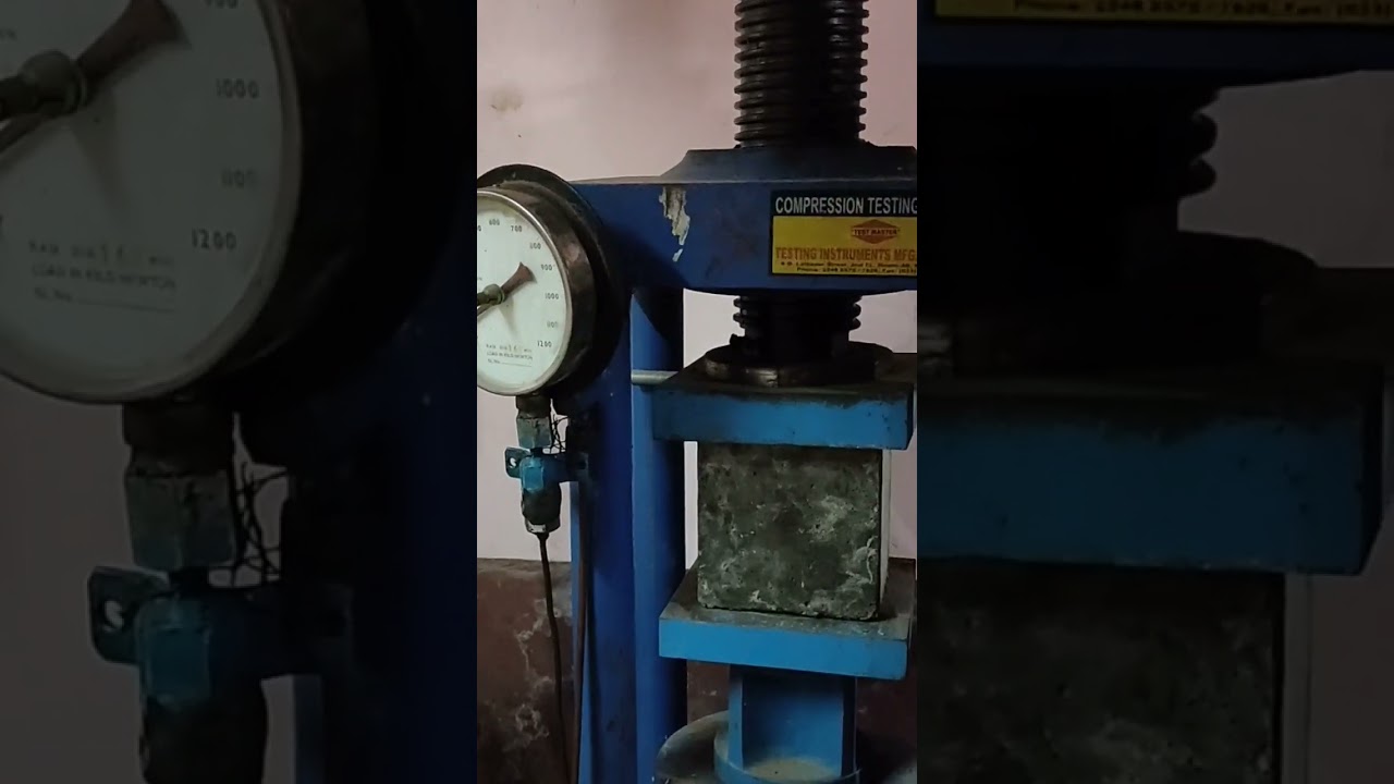 Compressive  strength of concrete Cube#Cube test