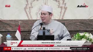 Download lagu 🔴 [LIVE] INDAHNYA RASA TAKUT - Ustadz Ahmad Zainuddin Al Banjary حفظه الله mp3