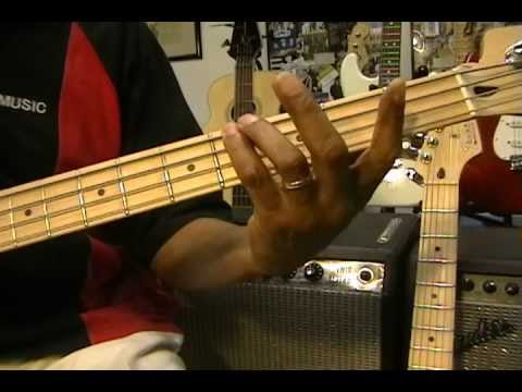 The Axel F Theme Harold Faltermeyer Bass Guitar Lesson Beverly Hills Cop @EricBlackmonGuitar