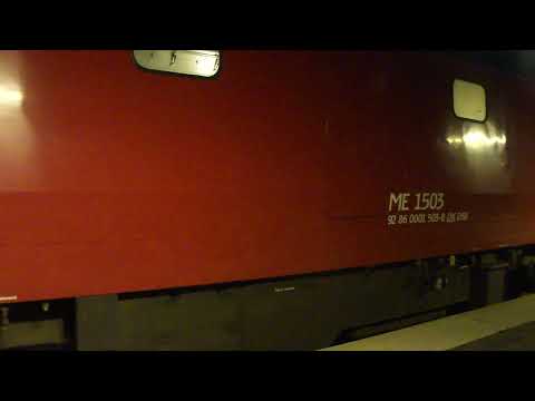 1981 DSB Diesel loco ME 1503 11.12.2021 22.34 last night in passenger service