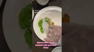 How to make vegan summer rolls #vegan #food #recipe