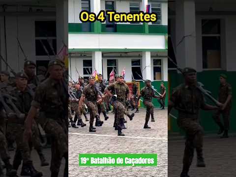Os 4 Tenentes - Desfile da Tropa - 19BC - Marcha Militar, Military March Exército Army #shorts