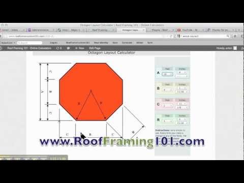 Octagon Layout Construction Calculator