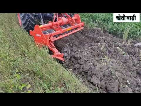 kubota 5501 new model 2023, rotary disc harrow, kubota 5501, 55HP,