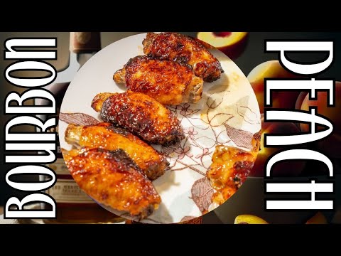 Bourbon Peach Wings Air Fryer