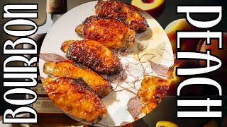 Bourbon Peach Wings Air Fryer