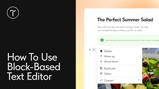 How To Use Block-Based Text Editor On Tilda