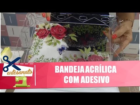 Faça uma linda decoração de bandeja acrílica com adesivo com Mamiko Yamashita - 24/04/19