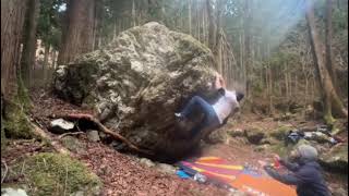 Video thumbnail of メチオニン (Methionine), 2級 (6c). 御岳 (Mitake)