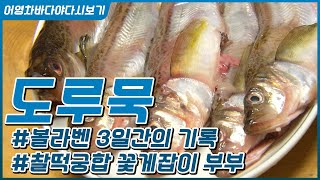 동해바다의 진미 맛은최고,이름은 도루묵! #태풍볼라벤_3일간의기록 #꽃게_잡이부부