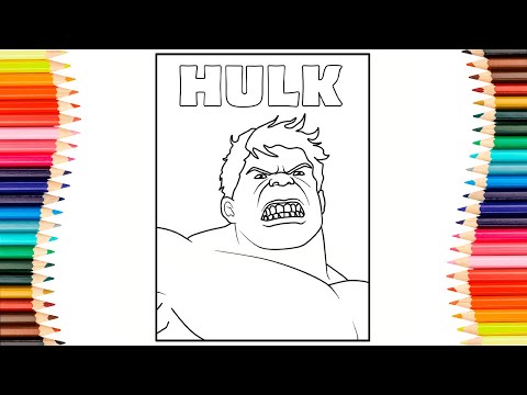 HULK Coloring Pages / Strong Hulk / Superhero Coloring