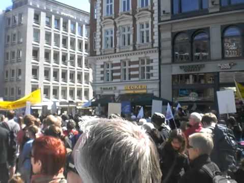 30.04.2011 Demo zum internationalen Tag zur Abschaffung von Tierversuchen. Hamburg. Gänsemarkt