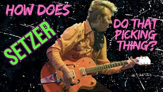 Play that Iconic Setzer finger picking lick! #guitarlessons #briansetzer