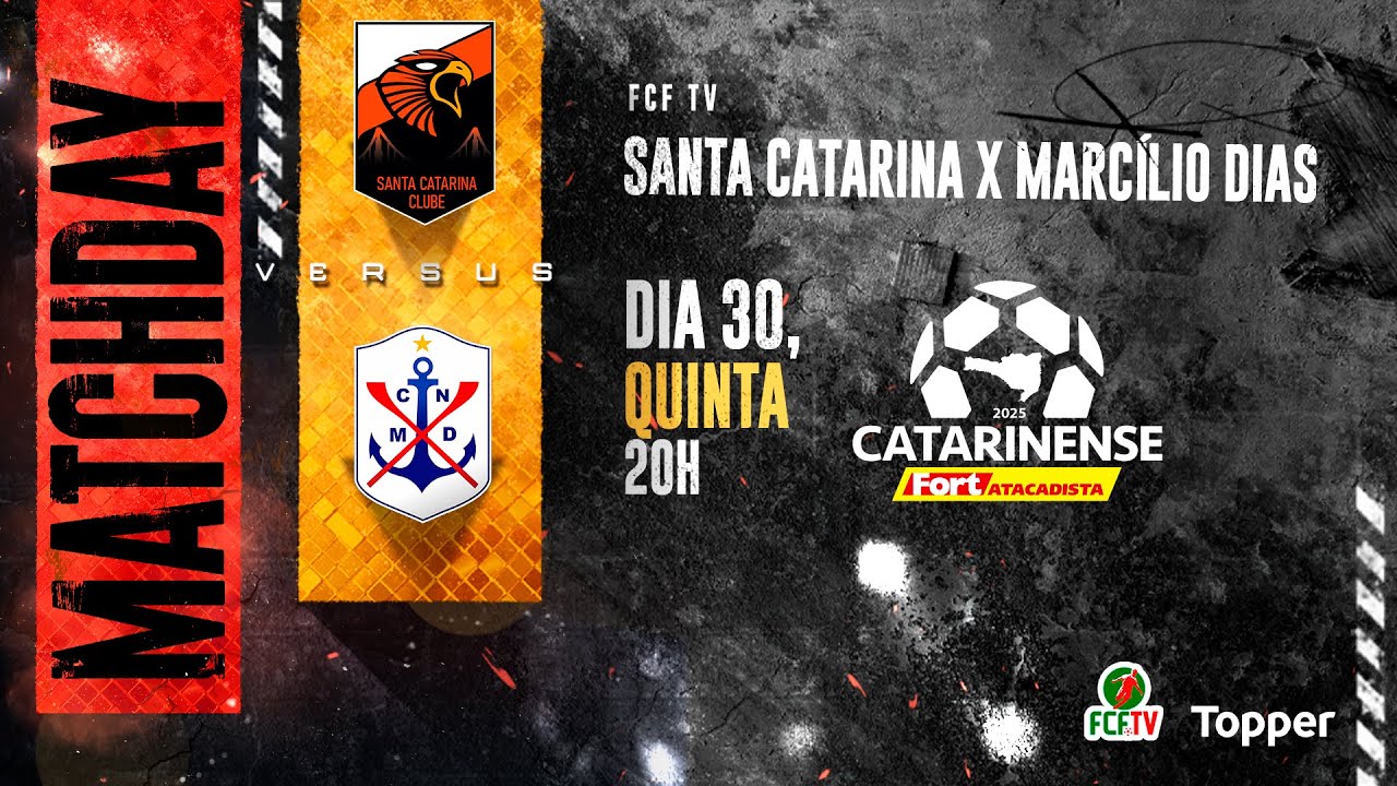 AO VIVO | SANTA CATARINA X MARCÍLIO DIAS | CATARINENSE FORT ATACADISTA 2025