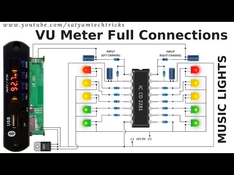 Best #VU_Meter Circuit Diagram using IC 2281. Best Power Point Presentation.