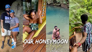 BELIZE VLOG 🇧🇿 | Our Honeymoon, Private Treehouse, St. Herman’s Cave + Blue Hole | ShaniceAlisha .