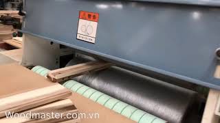 Máy lăn vân gỗ - Cán Cước 2 mặt tụ động