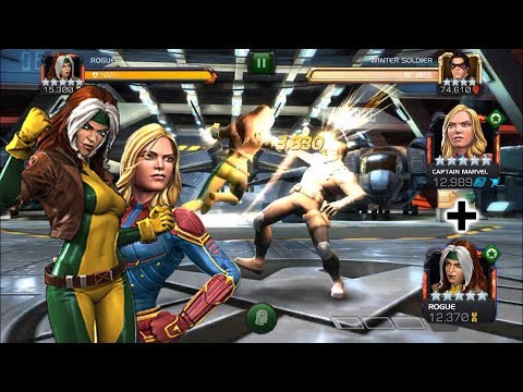 Rank 5 Rogue + Captain Marvel Synergy VS Winter Soldier (Realm Of Legends)