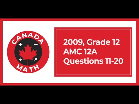 2009, Grade 12, AMC 12A | Questions 11-20