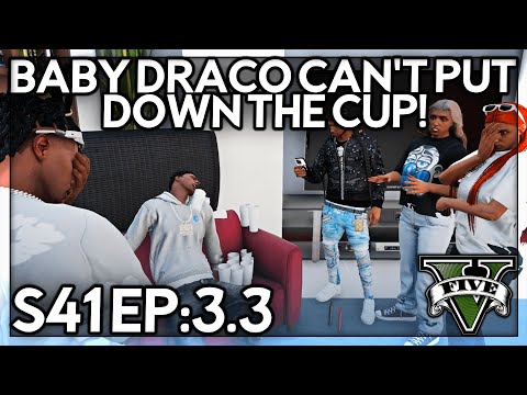 Episode 3.3: Baby Draco Can’t Put Down The Cup! | GTA RP | Grizzley World Chiraq