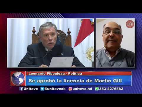 Aprobaron la licencia de Martín Gill