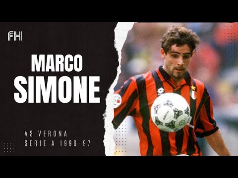Marco Simone ● Goals ● AC Milan 4-1 Verona ● Serie A 1996-97