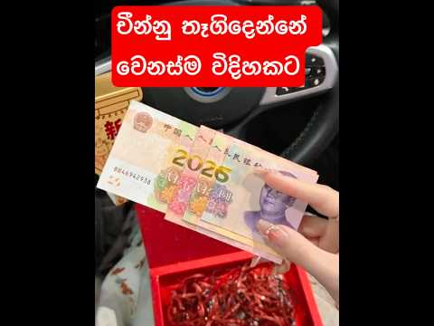 2026ට චීන්නු තෑගි දෙන්නේ වෙනස්ම විදිහකට #chinese #2026 #money #present #memes #china #goodvibes