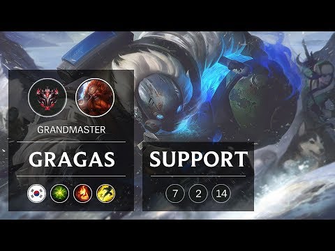 Gragas Support vs Braum - KR Grandmaster Patch 9.3