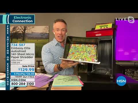 Embassy Elite Autoshred 140Sheet Micro Paper Shredder