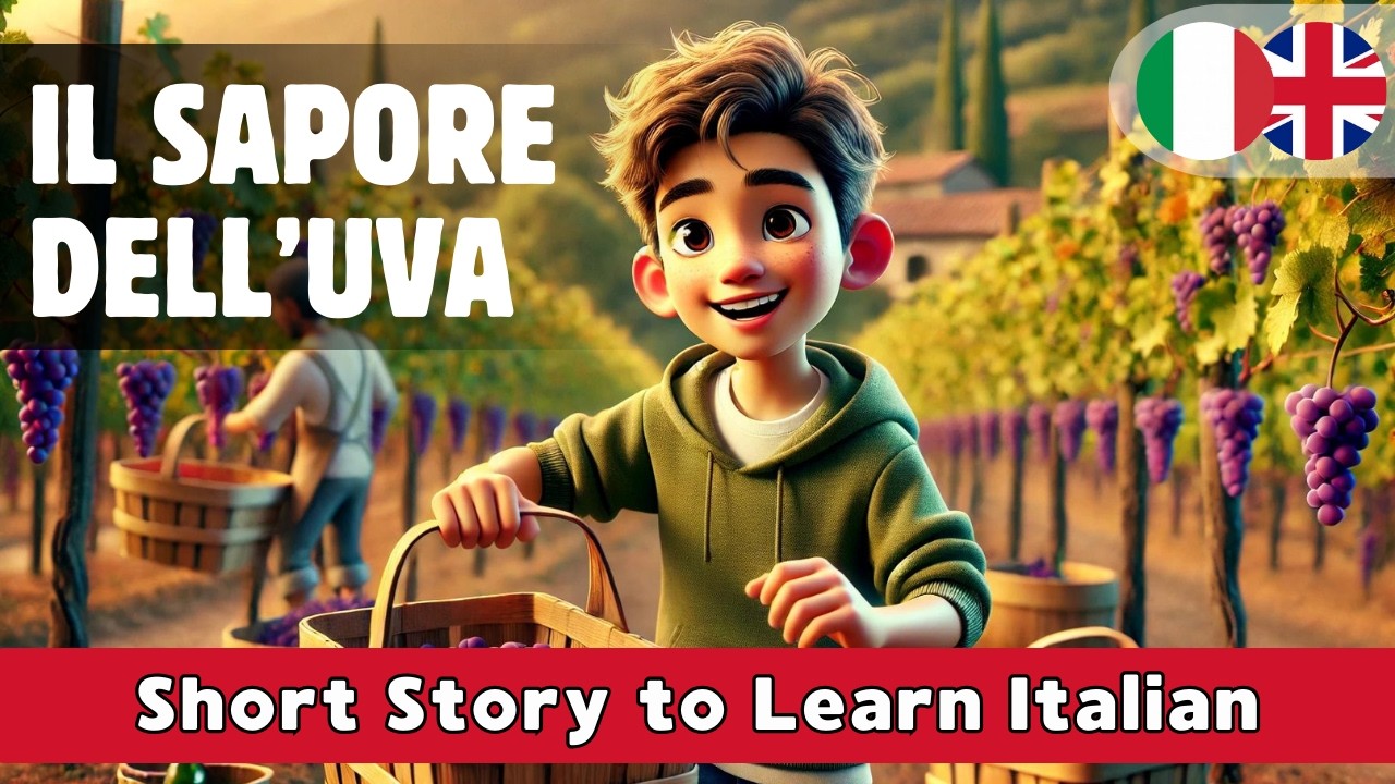 Learn Italian Easily: The Flavour of Grapes for A1-A2 Level