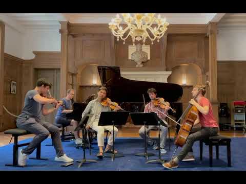 Extrait - Répétition du deuxième mouvement du Quintette pour piano et cordes ft. Quatuor Arod