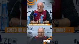 EXPLOSÃO? 💥 Veja o susto na coletiva do Dorival após o clássico. #corinthians #santos