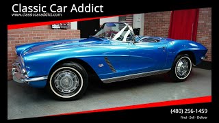 Video Thumbnail for 1962 Chevrolet Corvette